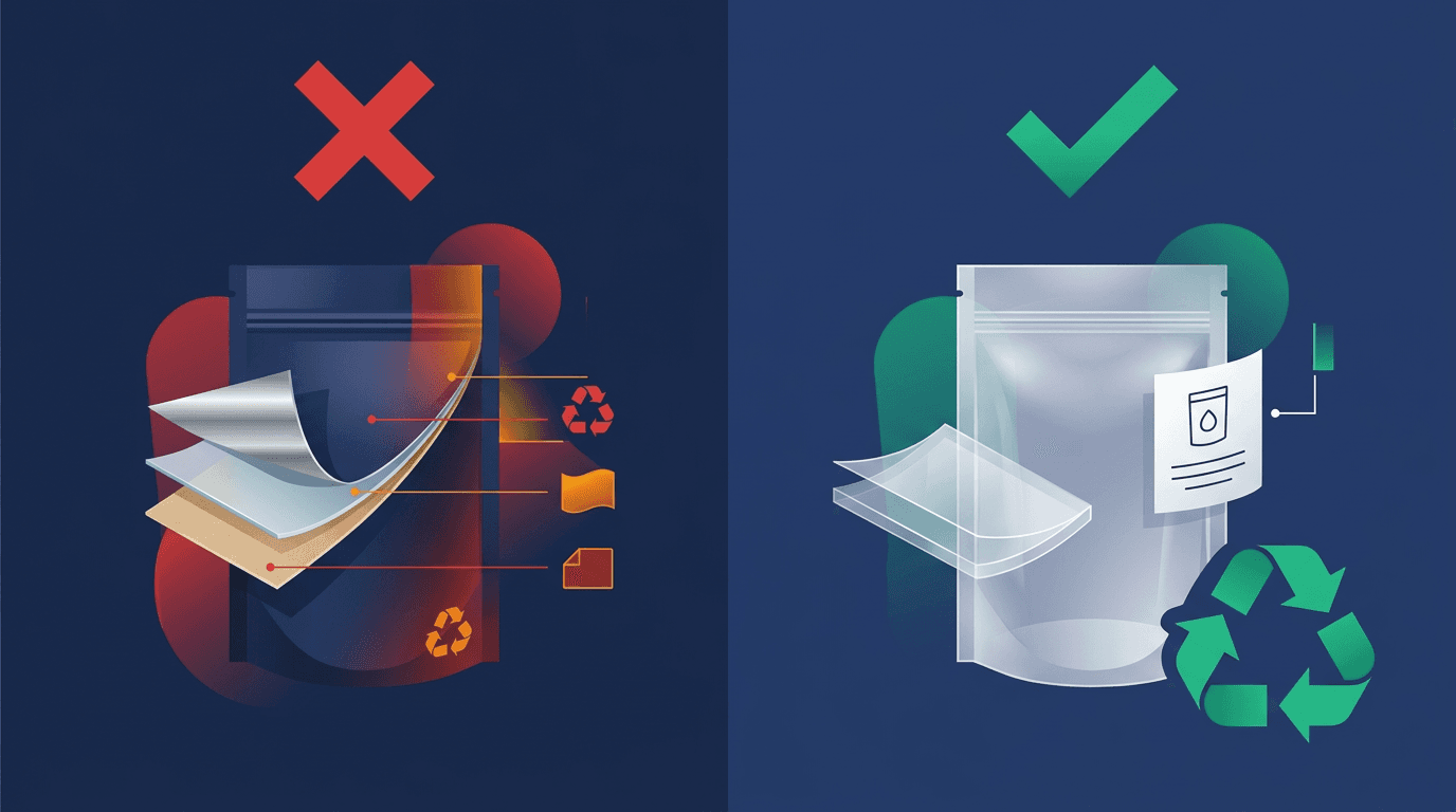 Mono-material vs multi-material packaging comparison