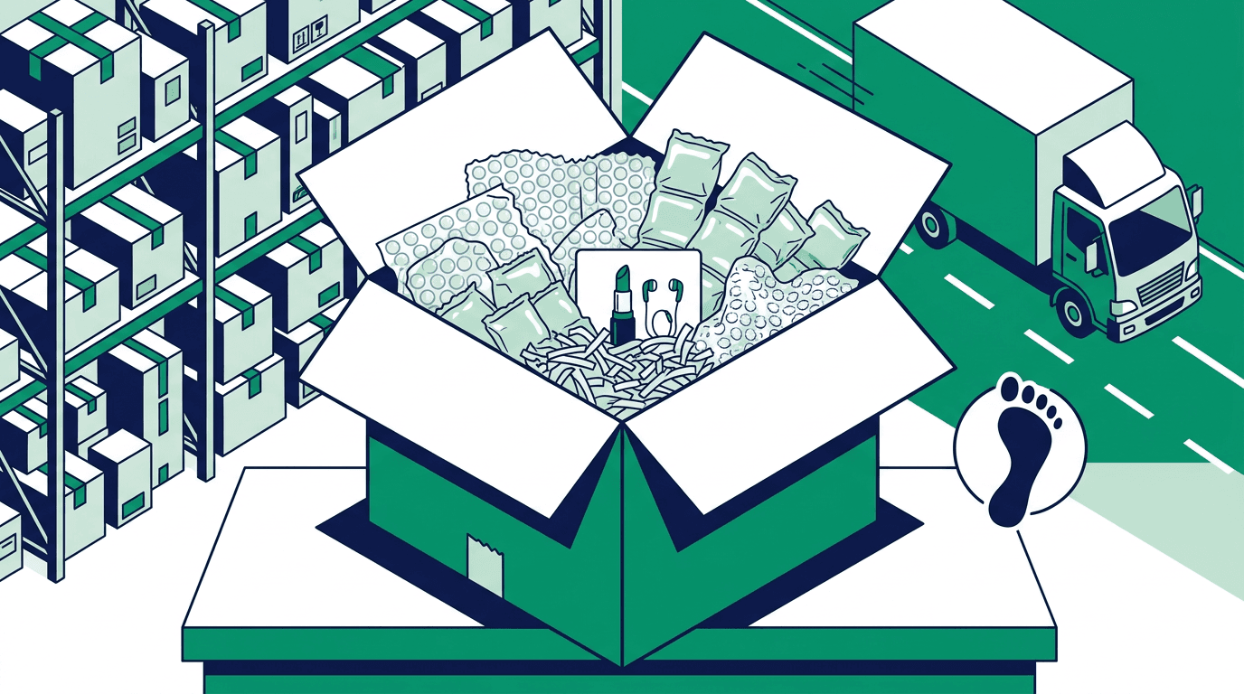 Excessive packaging and logistics impact